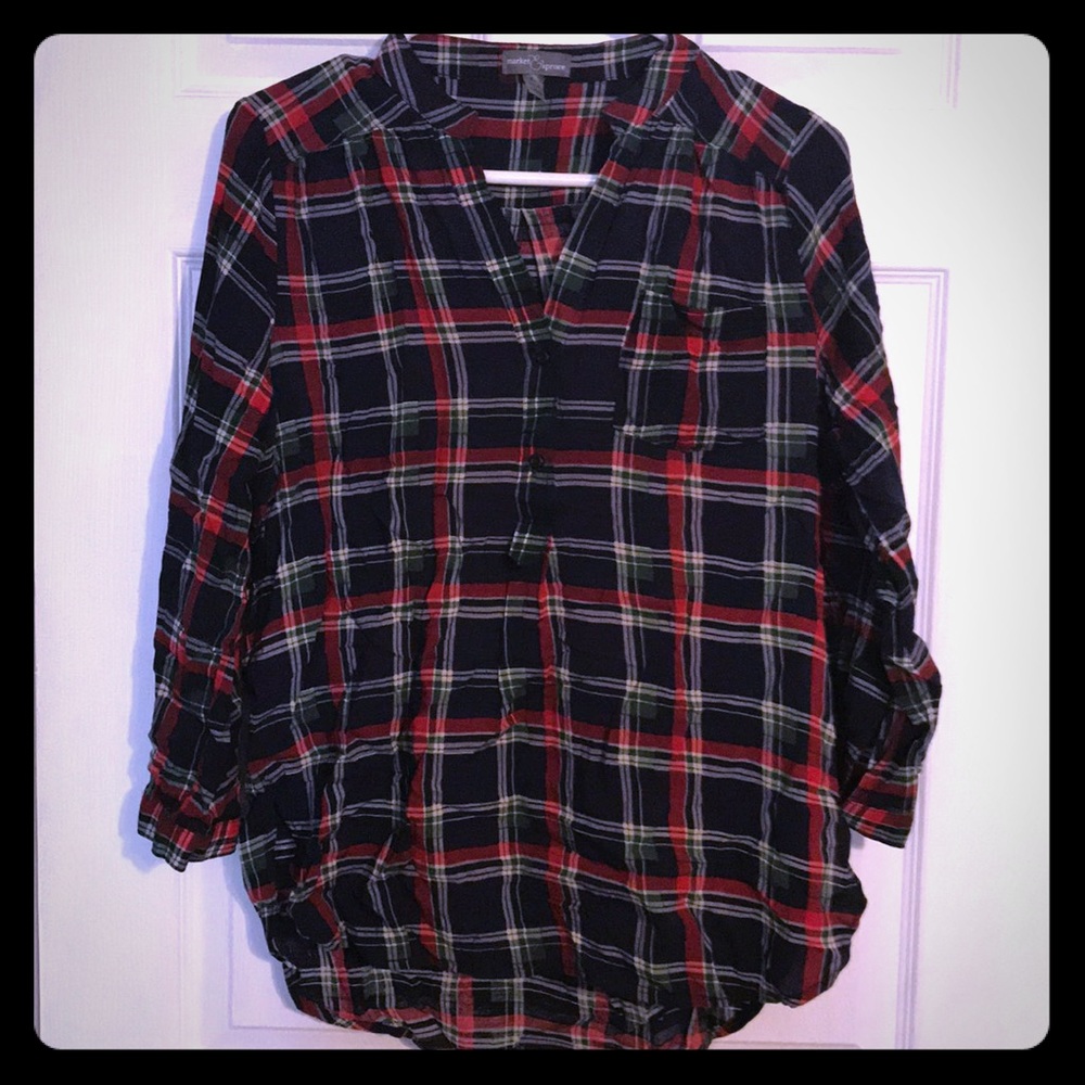 Flannel blouse